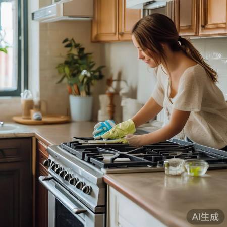 燃气灶清洁小窍门