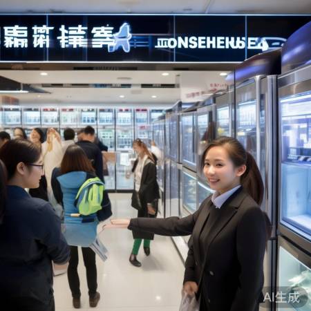 容升冰箱门店热情服务