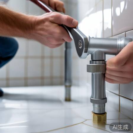 安装三通，拧紧技巧