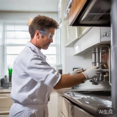 安装水管，涂抹润滑剂，拧紧牢固