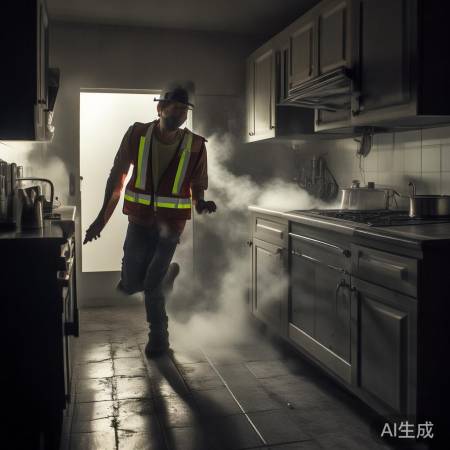 远离现场，勿动火源