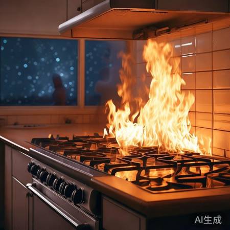 梦境解析：厨房燃气灶着火
