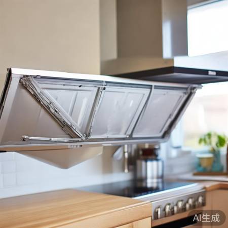 油烟机检查完毕,保持厨房清洁