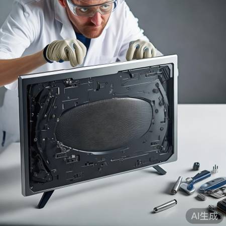 拆电视，小心电路