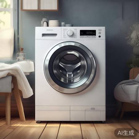 小型滚筒洗衣机，节省空间