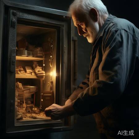 大叔开神秘保险柜