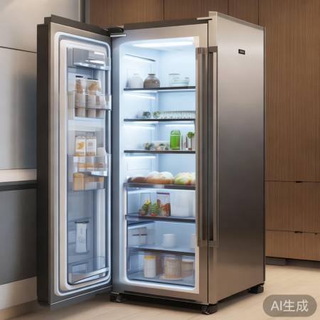 时尚冰箱,LED照明,低噪音