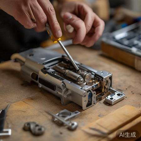 准备工具，拆锁芯螺丝