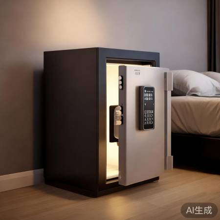 “床头柜保险柜，安心好眠”