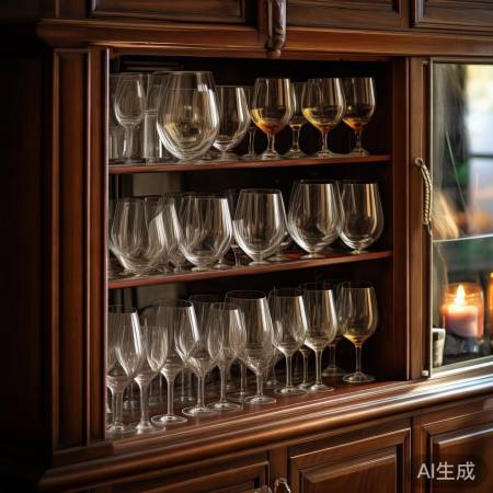 顶固酒柜400报修助手告诉你@红酒杯酒柜摆饰摆放技巧，打造优雅家居氛围
