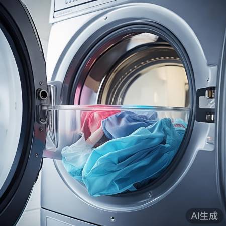 滚筒洗衣机，正反转交替，洗净衣