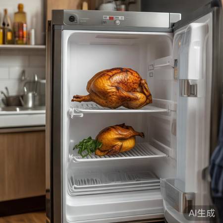 冰箱内储烧鸡更安全