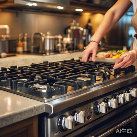 红日燃气灶，大尺寸宽敞