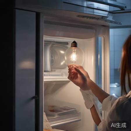 冰箱灯安装小心别损坏
