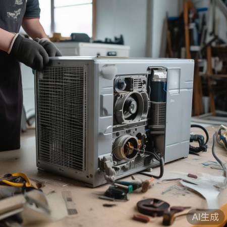 “家用空气能拆机教程，小心拆装
