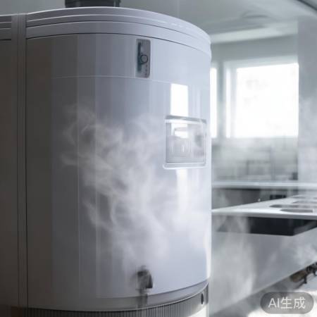 “开启电源，待热水器加热”