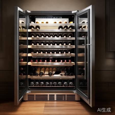 红酒柜：隔层充足，照明优良