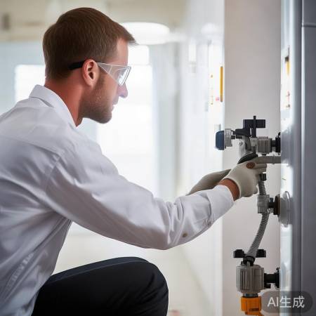 连接管道，注意密封