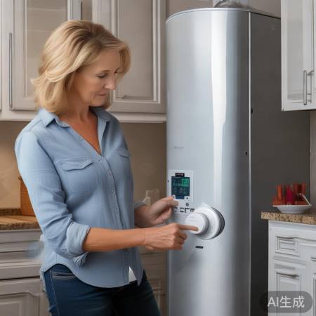 调试热水器，水温调试至满意