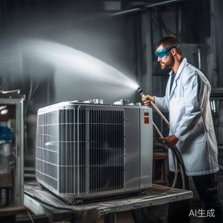 空调冷凝器清洗，散热更高效