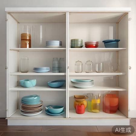 实惠碗柜，厨房整洁美