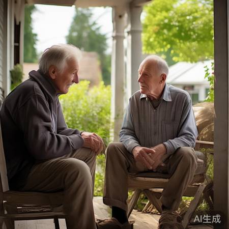 询问老人邻居解决问题