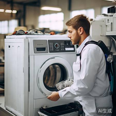 倍科洗衣机速修服务解读#洗衣机摆放不当，竟然意外堵住了下水口！