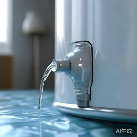 开启排水阀，确保水质清新