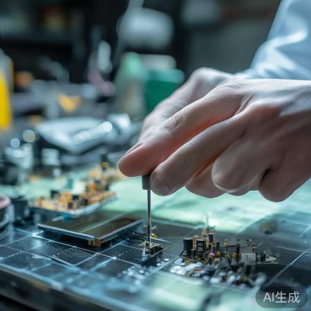 更换电容，注意极性，装面板技巧