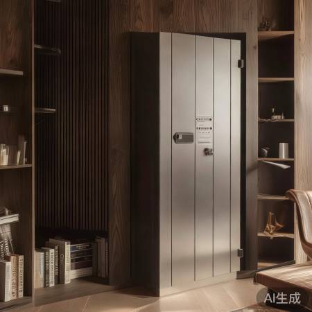 巧妙藏色，金属柜配木质饰