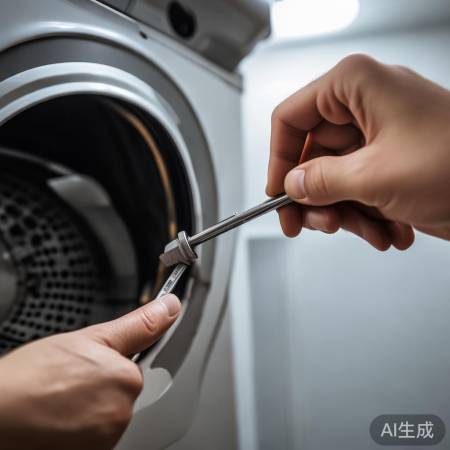 拧螺丝开洗衣机盖