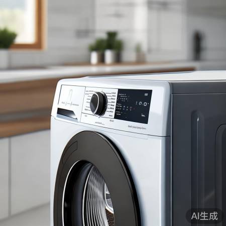 智能洗衣机，一键洗衣轻松！