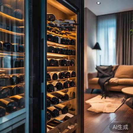 红酒柜最佳倾斜，生活轻松愉快