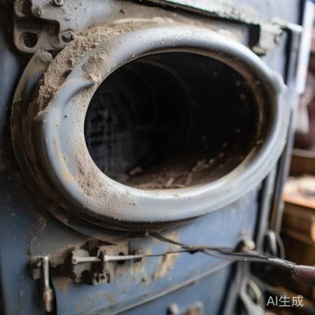 壁挂炉进气口盖子灰尘