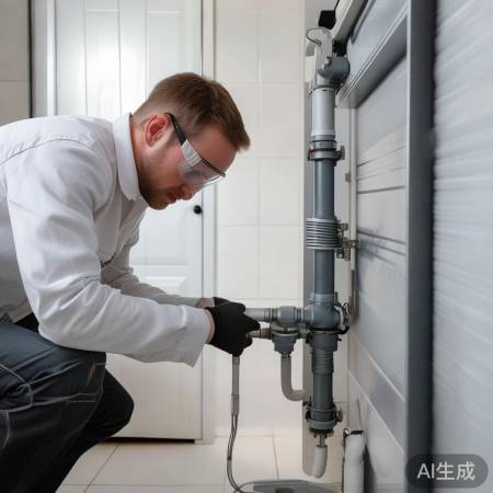 拧紧螺丝,检查无漏,接通管道