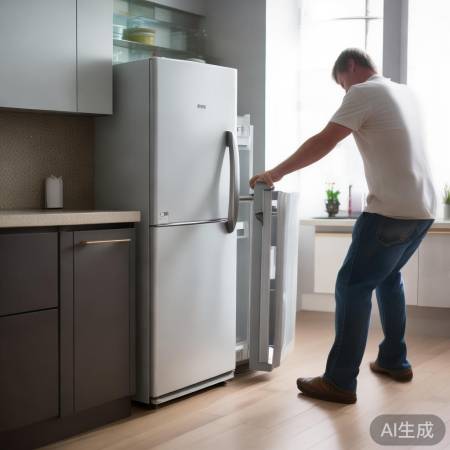 冰箱挪位解决门打不开