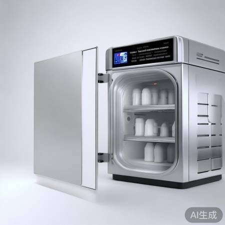 确保消毒柜门关紧,选消毒模式。