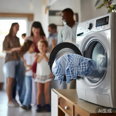 洗衣机清洗五步法，生活更轻松。