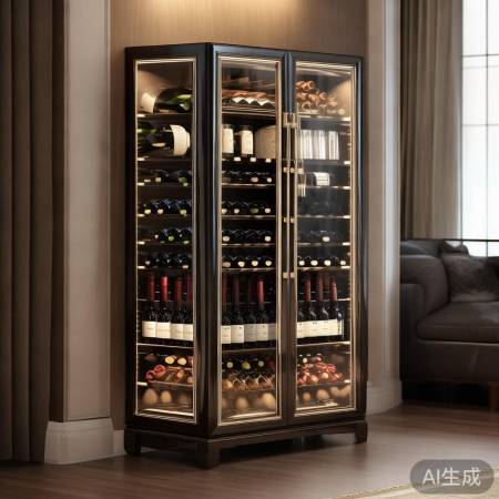 “红酒柜：居家艺术品与储酒宝”