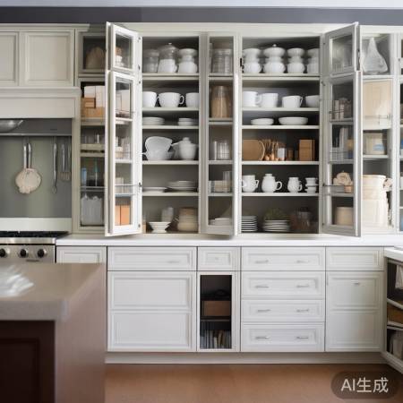 厨房空间利用，储物井然有序