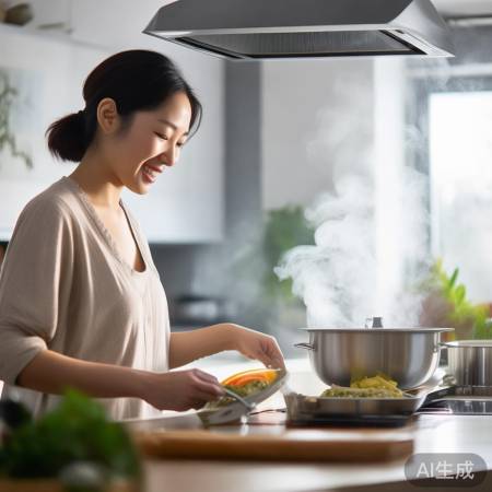 集成灶排烟静音，厨房清新如新