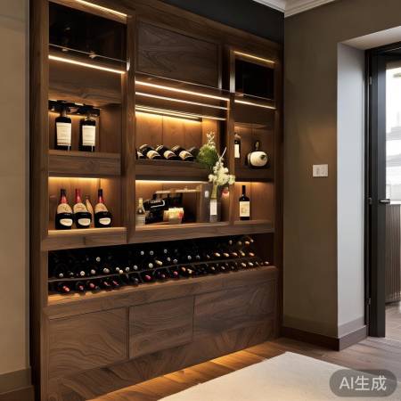 红酒柜装修:雅致生活点缀
