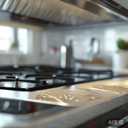 吸油烟机巧妙设计，防回流。