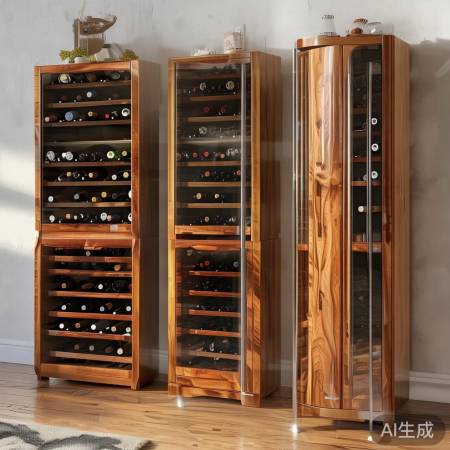 凯邦士智能酒柜统一报修解说√客厅必备！网红酒柜收纳柜子，空间利用新主张