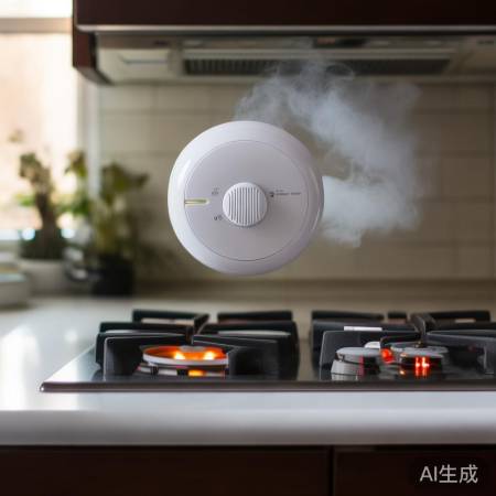 燃气灶报警器不灵，换电池吧。