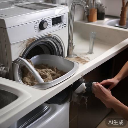 洗衣机排水问题，滤网和管道清理