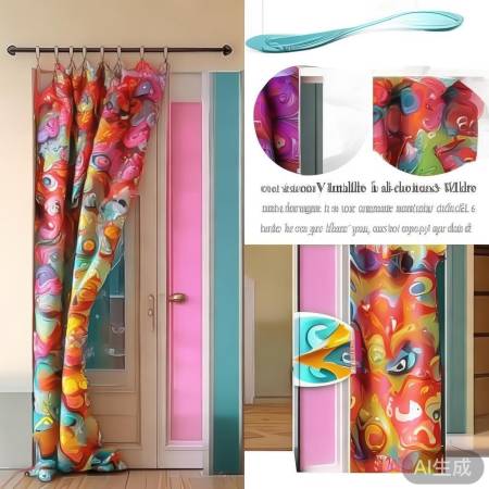 新多防盗门客服在线帮普及=卡通防盗门磁吸门帘：时尚家居新选择