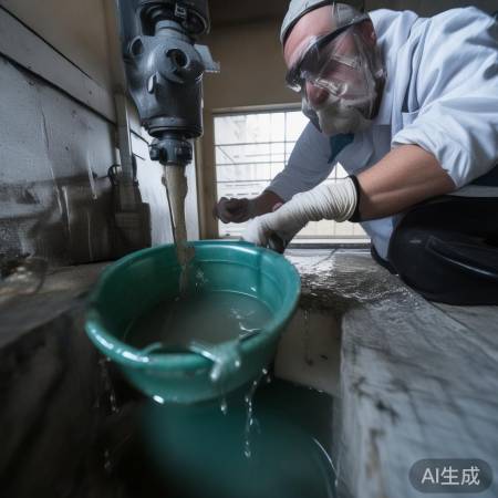 盆接污水,慢慢排净