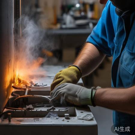 小心擦拭高温加热管