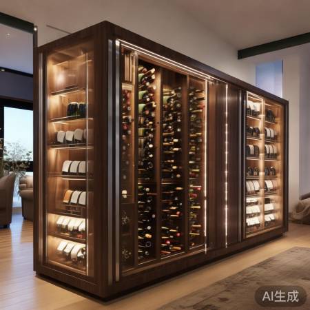 嵌入式酒柜，节省空间不突兀